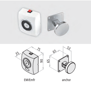 Стенен магнит за задържане отворено крило